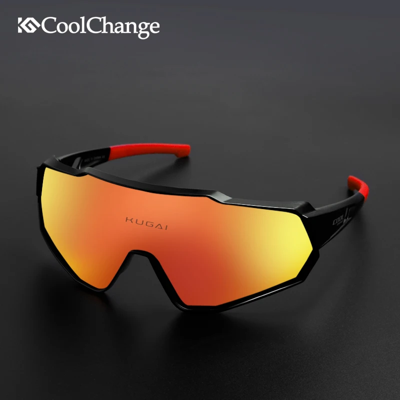 Поляризованные спортивные солнцезащитные очки CoolChange 100% UV400 велосипедные для