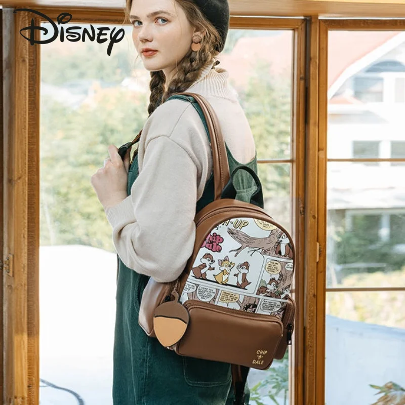 

Disney Co-branded Authentic New Cartoon Travel Storage Bag Large Capacity High Quality Student School Bag Lady Couple Backpack