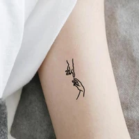 temporary tattoo waterproof refreshing paper arm leg tattoo stickers for outdoor