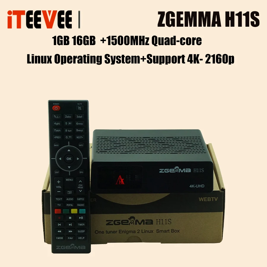 3 шт. Zgemma-Star ZGEMMA H11S DVB-S2X 4K UHD 2160P Поддержка спутниковый ТВ-приемник Система Linux H.264 и