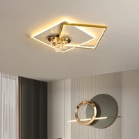 2021 new modern minimalist chandelier home decor nordic bedroom lamp creative ring starry dining room ceiling lights lighting