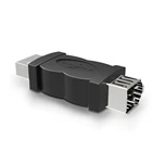 Новый адаптер Firewire IEEE 1394, 6-контактный разъем мама-USB 2,0, тип A папа, адаптер для камер, мобильных телефонов, MP3 плееров, черный PDAs