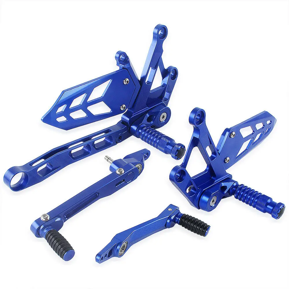 

For MT10 FZ10 CNC Aluminum Adjustable Foot Rests Rear Set Footpegs for Yamaha MT FZ 10 2016 2017 2018 Motorcycle Accessories