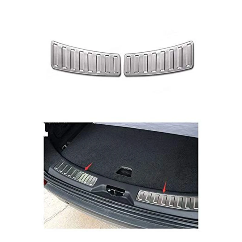 2 шт. задний внутренний Бампер протектор порога Накладка комплект для Land Rover Discovery