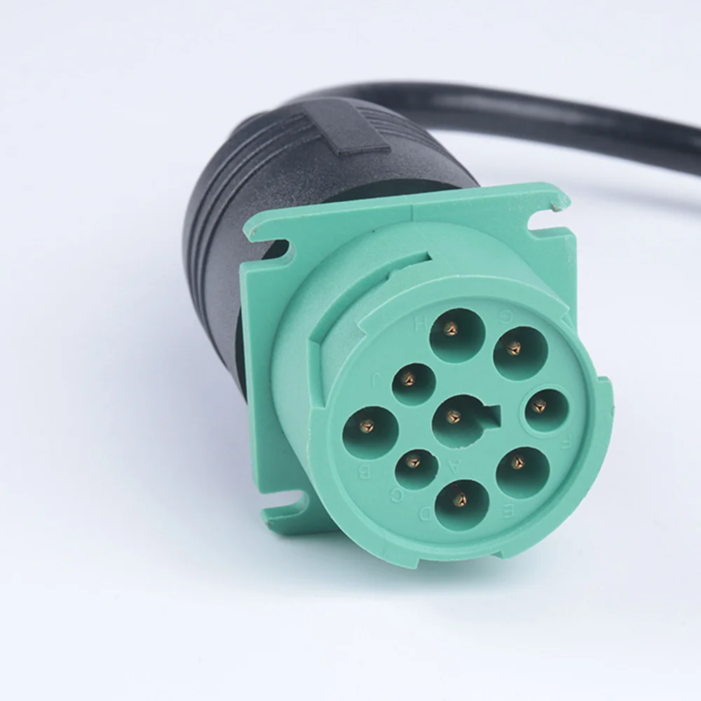 

9 Pin To 16 Pin OBD2 Truck Diagnostic Scanner Cable Adapter For Cummins Diesel Engine Automotive Diagnostic Tools