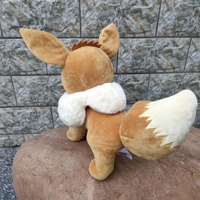 Eevee-mu&ntilde;ecos de peluche de la serie Pokemon Pikachu para ni&ntilde;os, juguetes de peluche originales de 20cm, regalos de Navidad de alta calidad-3