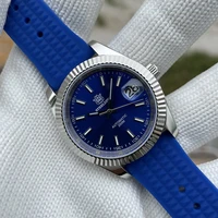steeldive new arrival 39mm stainless steel case blue dial 20atm waterproof nh35 automatic dive watch for men with magnifier