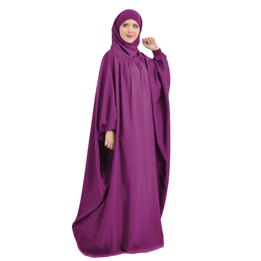 Мусульманское женское длинное платье с капюшоном Khimar мусульманская одежда для