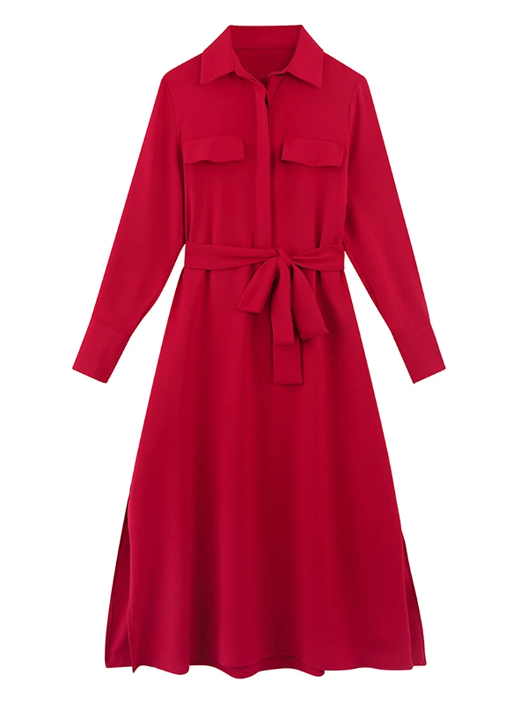

New Spring Dress Girls Boho Solid Female Vintage Dress Party Oversize Long Sleeve Women Dresses Robe Vestido