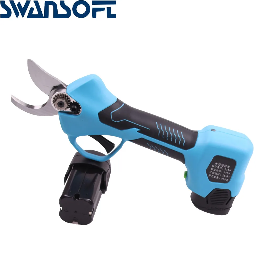 

SWANSOFT F21 vineyard orchard electric scissors electric pruning shear cordless two batteries 25mm cutting