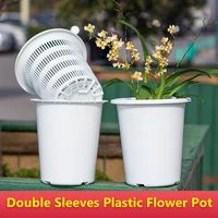 meshpot plastic plant pot flower pot orchid pot with drainage holes cachepot for flowers in 12 cm