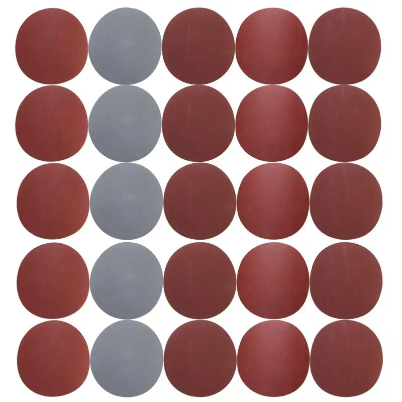 Top-25PCS 5 дюймовый круглый шлифовальный диск наждачная бумага 800/1000/1500/2000/3000 грит |