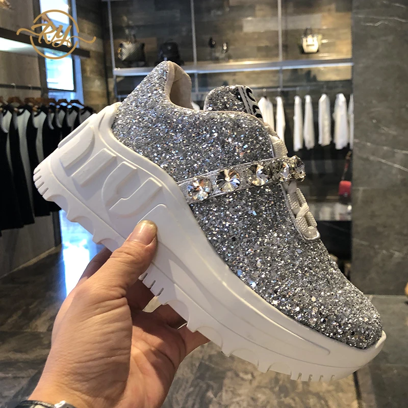 RY RELAA женские кроссовки Белая обувь на толстой подошве Новинка 2018 года кожаная