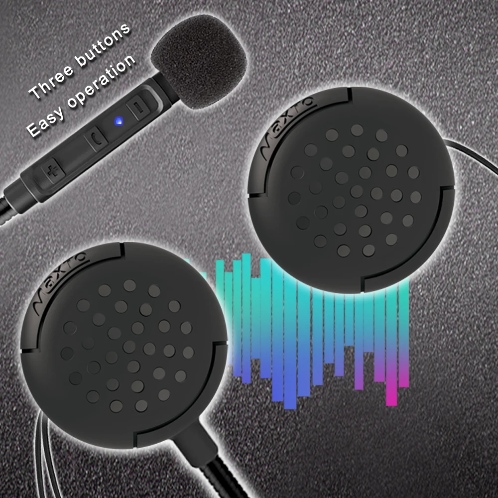 Maxto M1 мотоциклетные наушники BT Беспроводная Bluetooth гарнитура для шлема