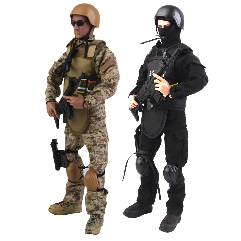

1/6th Special Force Soldiers 12'' Equipmental Soldier Action Figure Movable