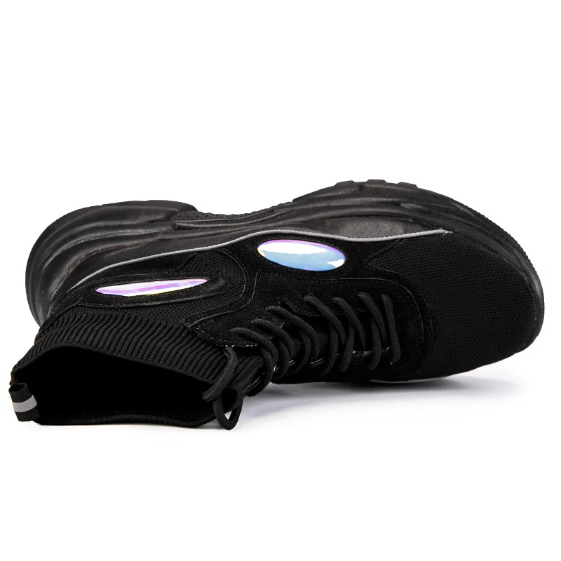 Weweya/зимние меховые кроссовки на высокой платформе Унисекс Блестящая Мужская