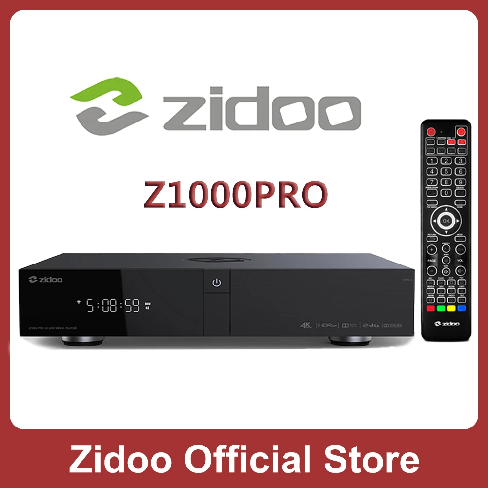 ZIDOO Z1000PRO-набор микросхем RTD1619DR 4K Android 9 0 Tv Box HDR10 + VS10 скрытый отсек для жесткого