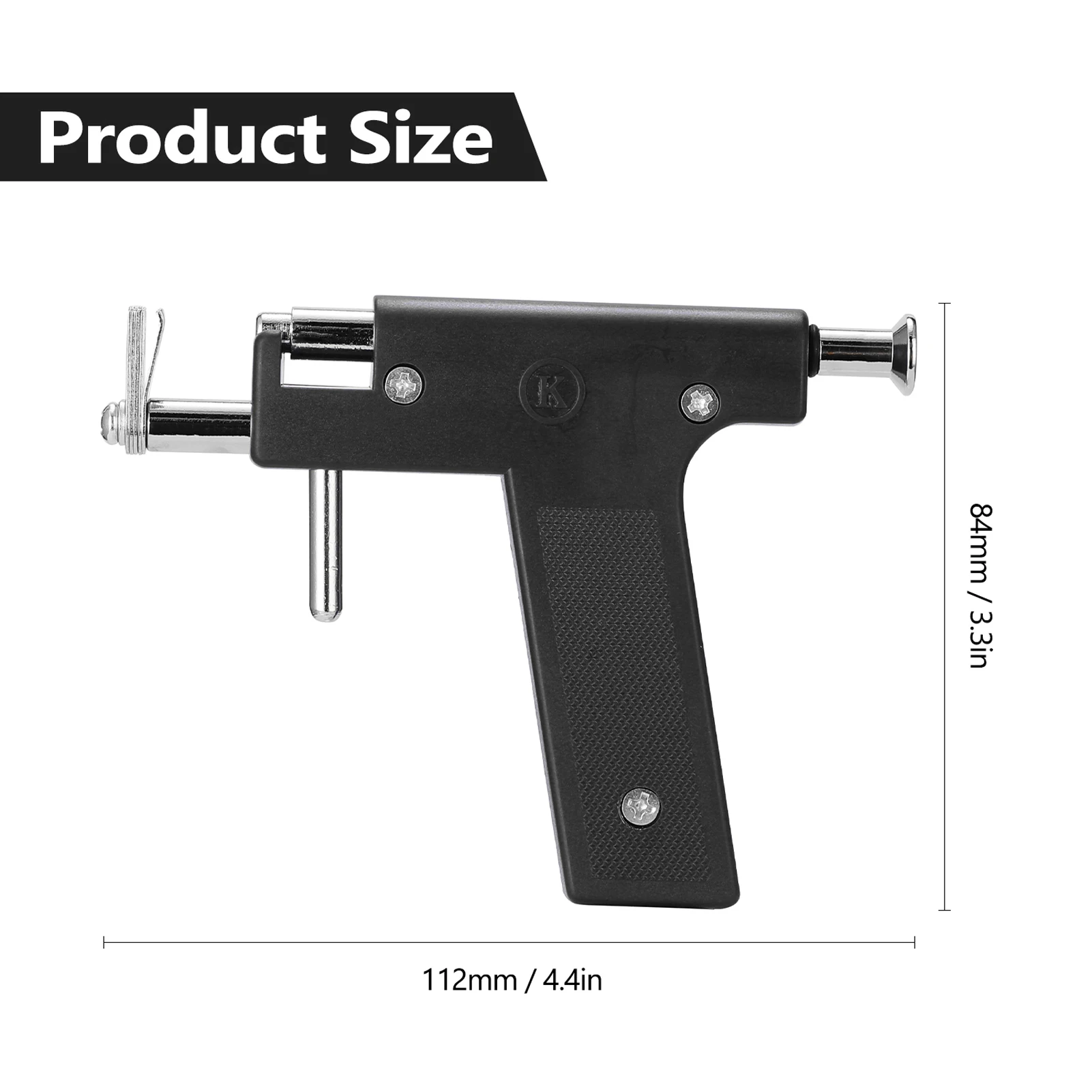 

Stainless Steel Body Piercing Tool Kit Professional Ear Nose Navel Piercing Machine with Ears Studs Tools