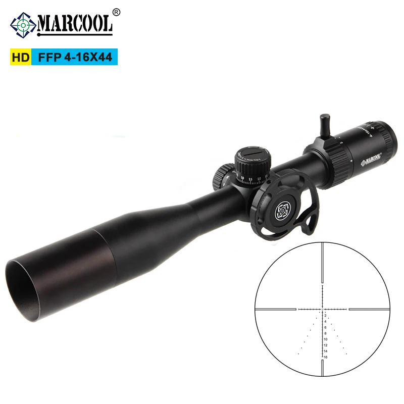 

Marcool HD 4-16X44 FFP Hunting Riflescope First Focal Plane Riflescopes Tactical Glass Etched Reticle Optical Sights Fits .308