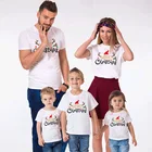 1 шт. рождественские Семейные футболки для мамы, папы и детей, мамы, дочери и сына с этим смешной футболка одежда для мамы, папы и детей детский наряд