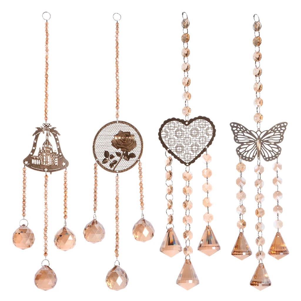 

Crystal Beads Pendant Fengshui Wall Garden Tree Car Decoration