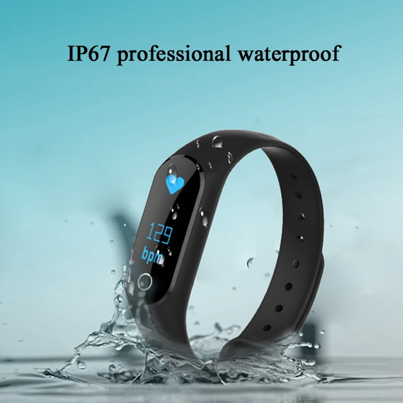 Мужские водонепроницаемые IP67 M2 часы + Ремешки для наручных часов фитнес монитор