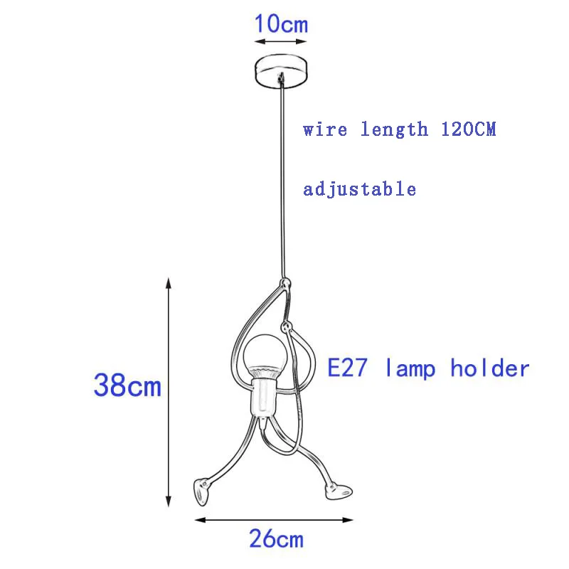 Подвесной светильник modren для маленького человека железные светильники