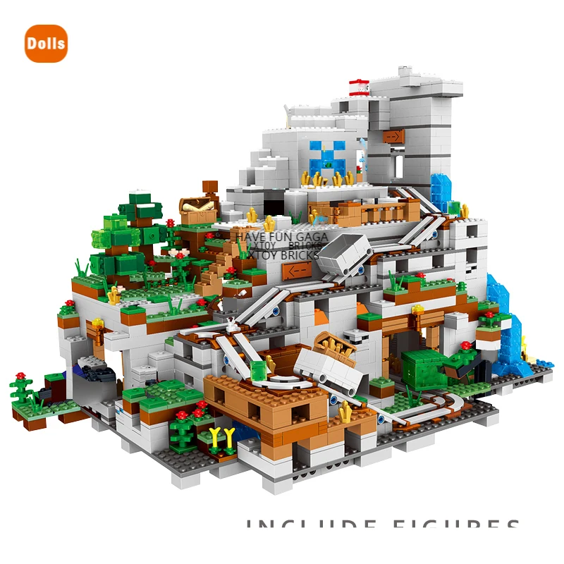 

2021 NEW 2688PCS Set Building Blocks Bricks Big The Mountain Cave Sets with Figures Kits Collection Display Assembly Kids Toys