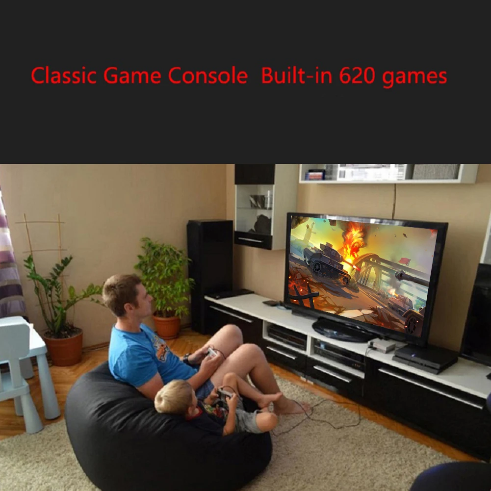 Мини ТВ игровая консоль Ретро 8 бит видео игры встроенные 620 классических игр