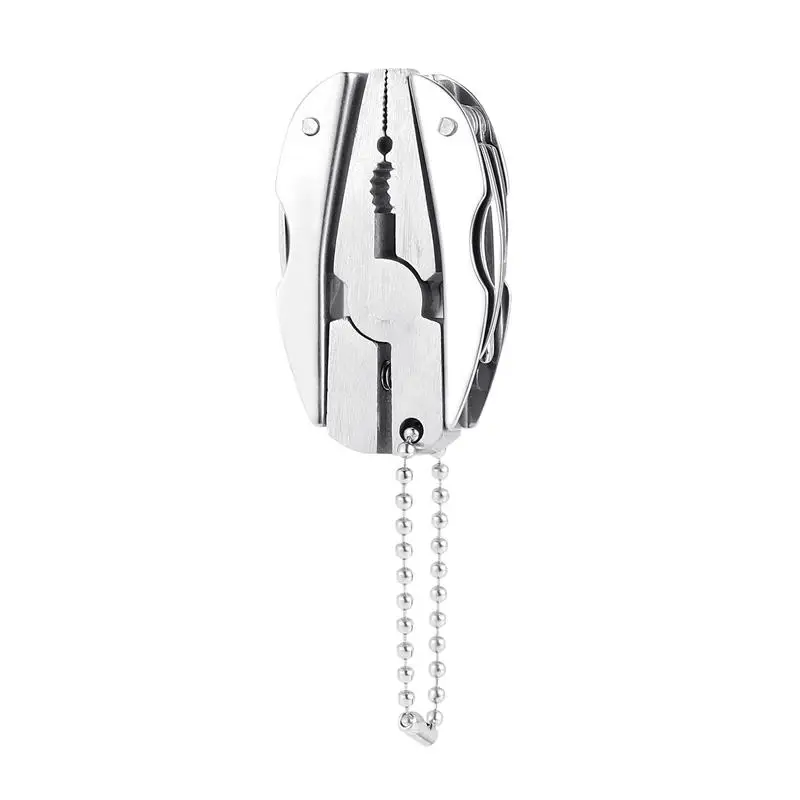 

Keychain Folding Cutter Plier Pocket Multifunction Function Cutter Set Mini Foldaway Keychain Pliers Screwdriver Hand Tools