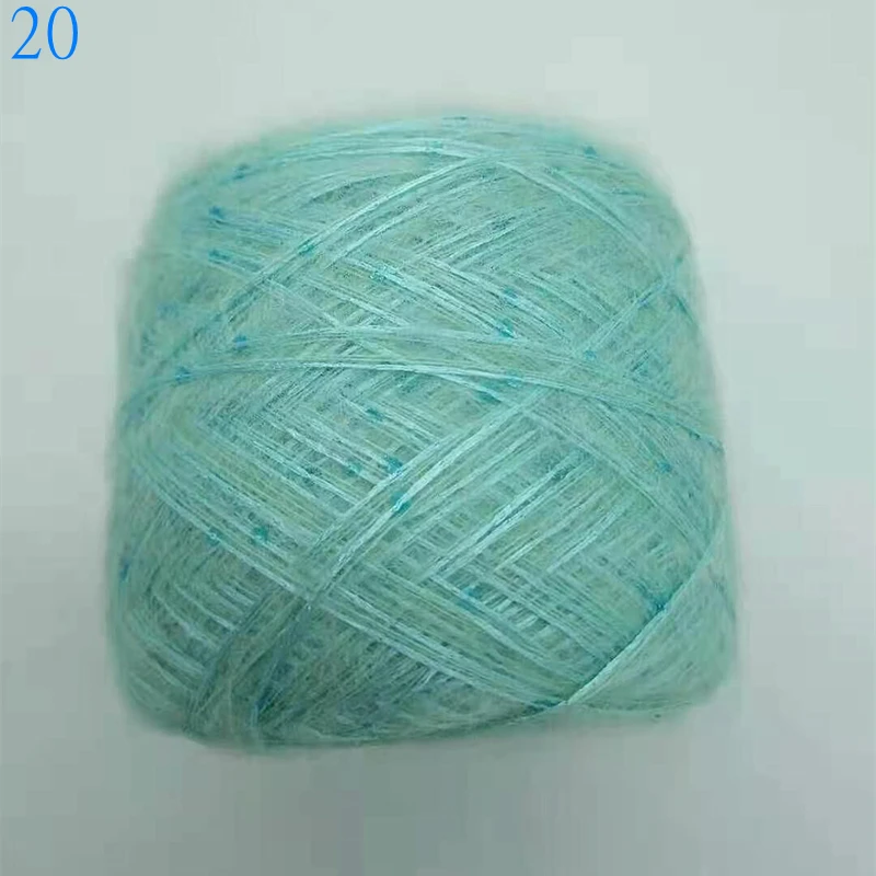 Сегментная окрашенная пряжа 50 г/шар Ангола влюбленные ощущения тонкая мохеровая