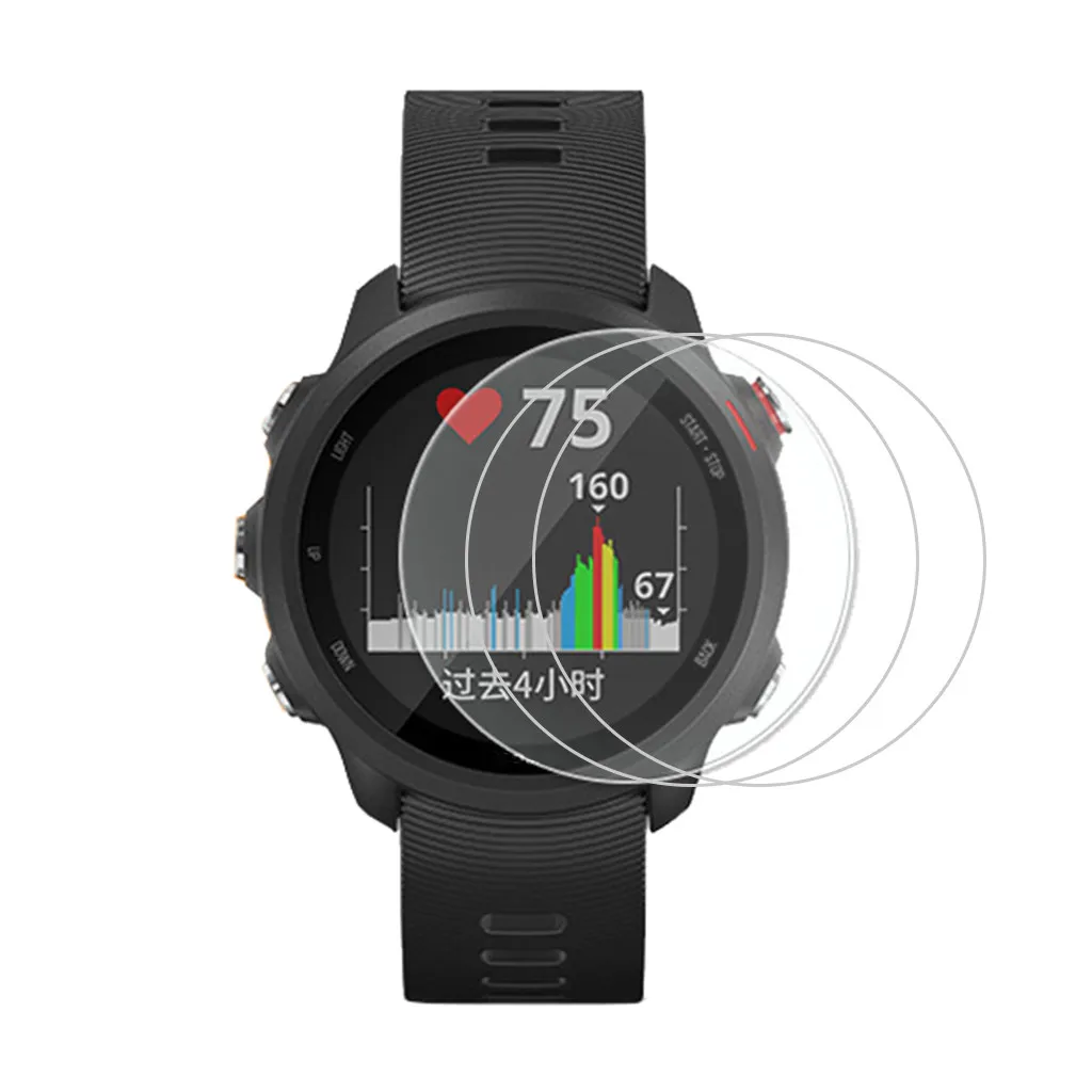3 шт. закаленное стекло для защиты экрана часов Garmin Forerunner 245 | Электроника