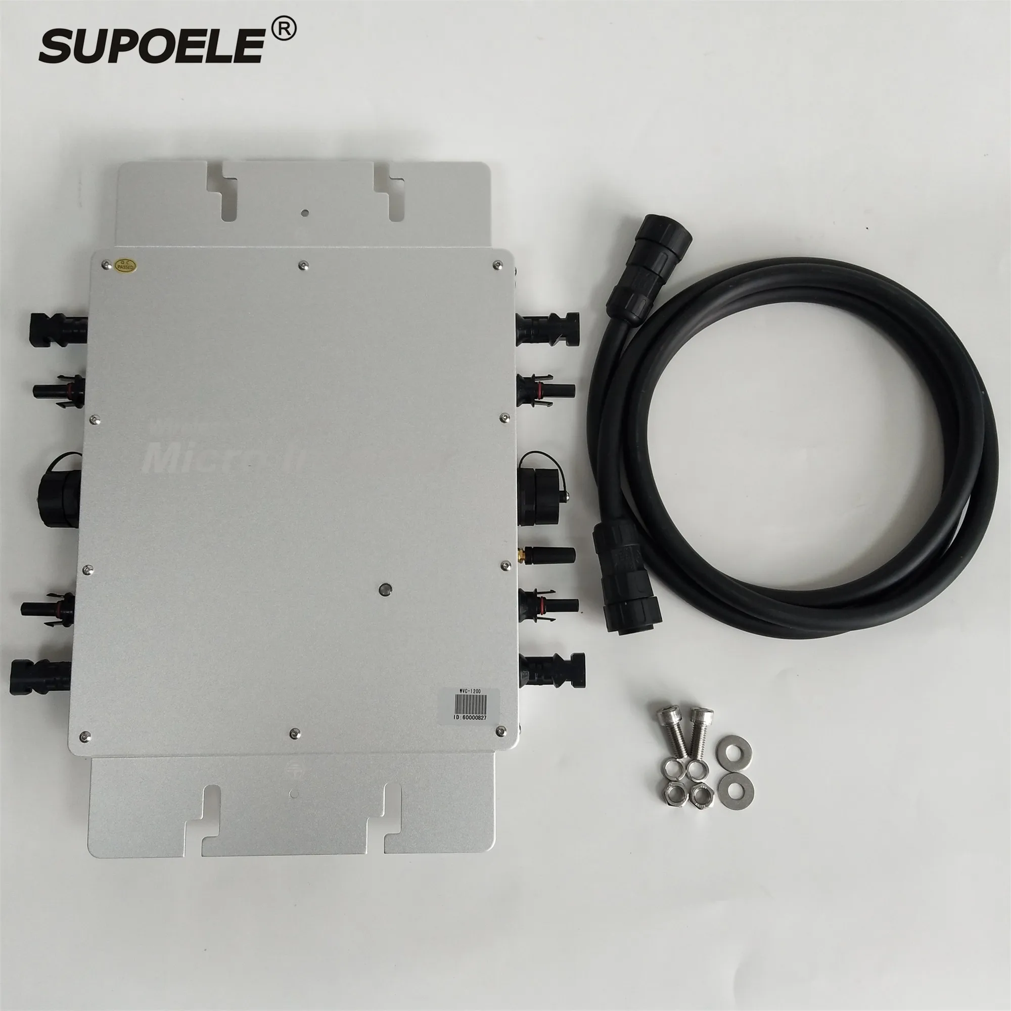 Новейший водонепроницаемый IP65 WVC1200 Солнечная Сетка галстук микро инвертор 1200 Вт