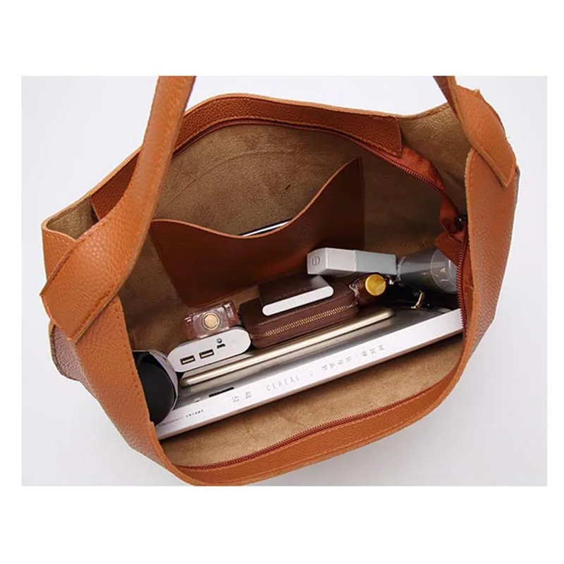 Women Handbag PU Leather Shoulder Bag Female Tote Designer Brand Large Capacity Simple Ladies Shopping Travel Hand | Багаж и сумки