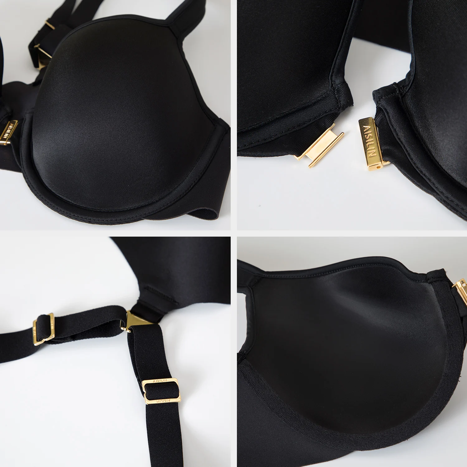 Delimira Women's Full Coverage Racerback Underwire Light Padded Front Closure Bra