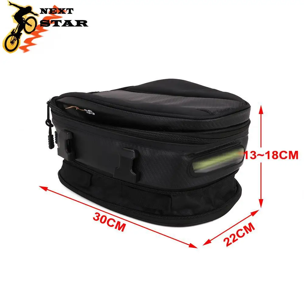 Новинка 2019 брендовая универсальная черная сумка для заднего сиденья мотоцикла