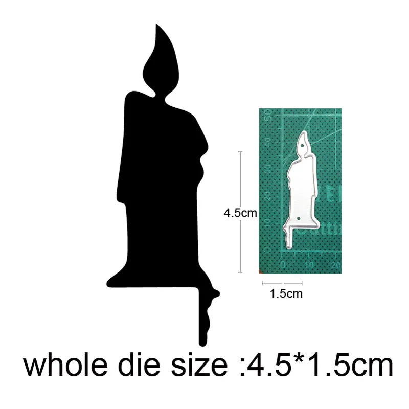 

2021 Cutting dies candle metal cutting dies cut die mold decoration Scrapbook paper craft knife mould blade punch stencils dies