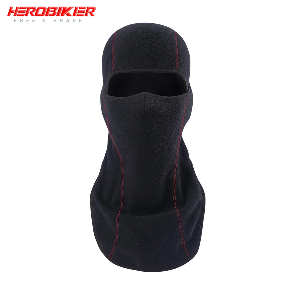 

Маска для лица HEROBIKER для мужчин и женщин, мотоциклетная Балаклава, теплая флисовая ветрозащитная, для велоспорта, лыжного спорта, мотоцикла, ...
