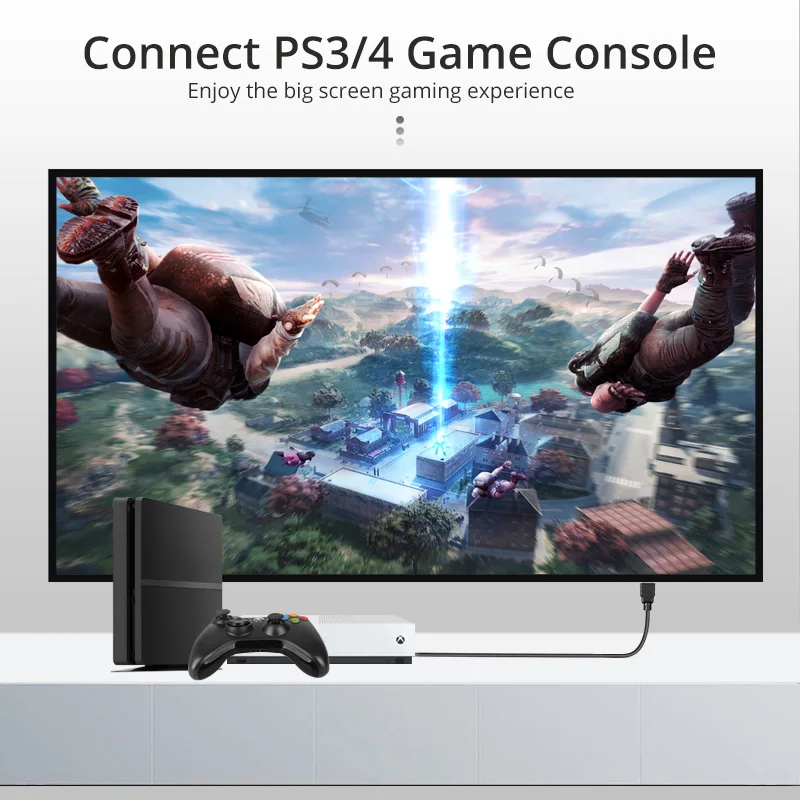 Кабель HDMI совместимый с 4K 1080p 3D Штекерный конвертер кабель для PS4 ноутбука HDTV