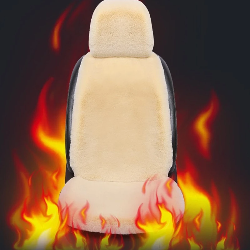 

Winter Warm Car Seat Cover Cushion Soft Fur Plush Protector Warmer Mat Pad Universal Auto Trucks Accessories