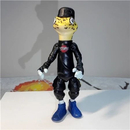 mondo gecko 004 leatherhead slash черепаха фигурки Америка мультфильм игрушки tortugas ниндзя действия завод tortugas tortue - Цвет: mondo gecko