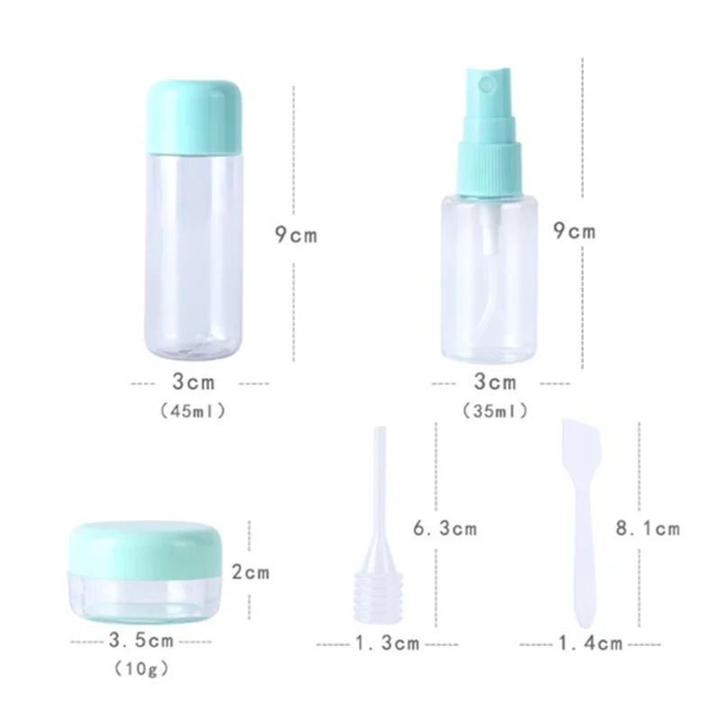 8 шт./компл. пластиковые прозрачные многоразовые флаконы мини-флакон для парфюма