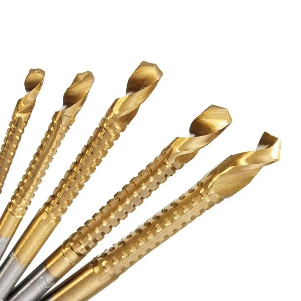 6 шт. набор сверл и пилы из быстрорежущей стали с титановым покрытием 5 мм Twist Wood 8 3
