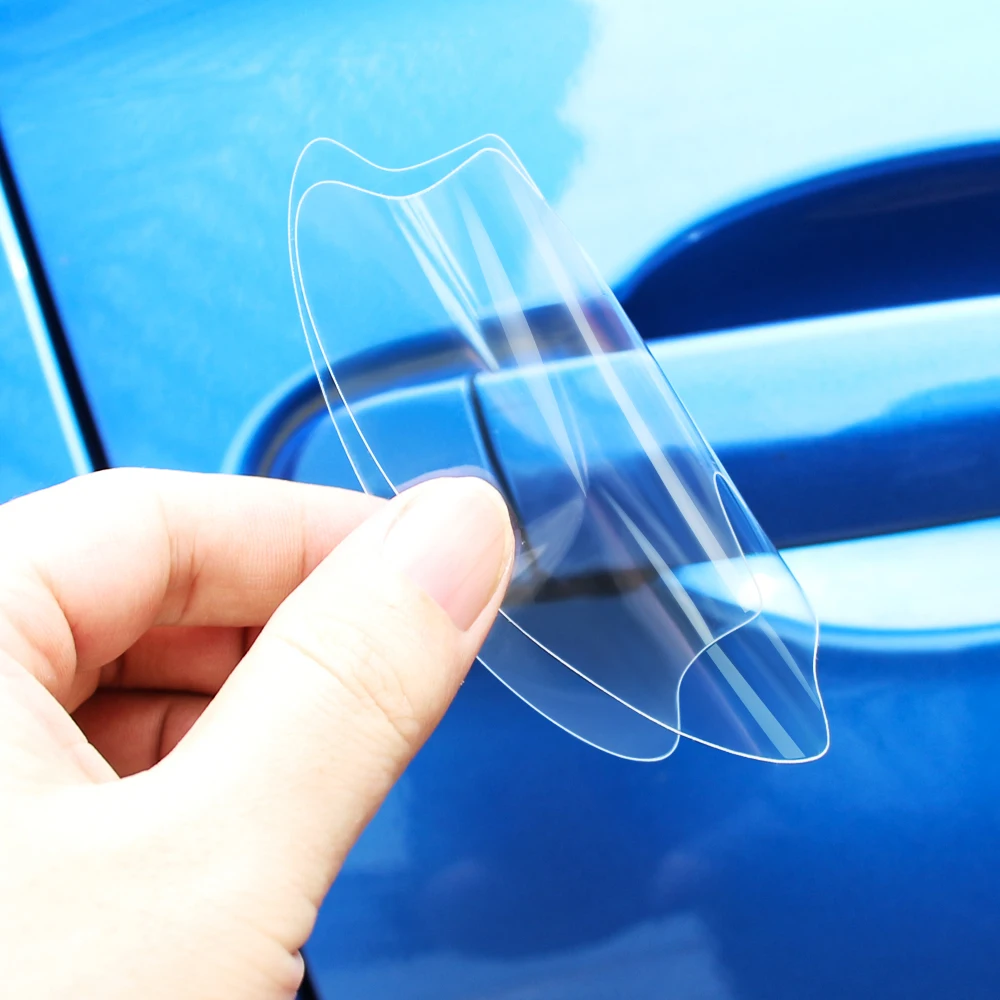 5 шт. наклейки на дверные ручки автомобиля защитная пленка для Skoda Octavia A5 A7 Fabia Superb