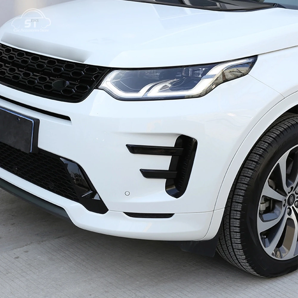 

2pcs Fog Light Eyebrow Eye Lid,For Land Rover Discovery Sport 2020 Car Front Fog Lamp Eyebrow Wind Knife Cover Trim Accessories