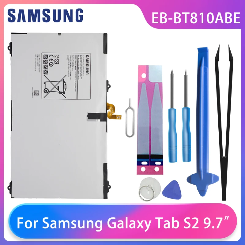 

Оригинальный планшет Samsung Galaxy Tab S2 9,7 дюйма, T815C S2 T813 T815 T819C стандартная фотография, аккумулятор для планшета, аккумулятор, Бесплатные инструме...