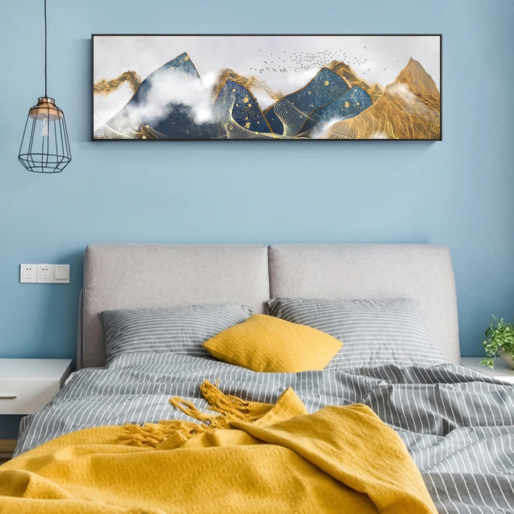

Posters and Prints Wall Art Canvas Painting Modern Abstract Mountain Posters Wall Art Pictures For Living Room Home Decor