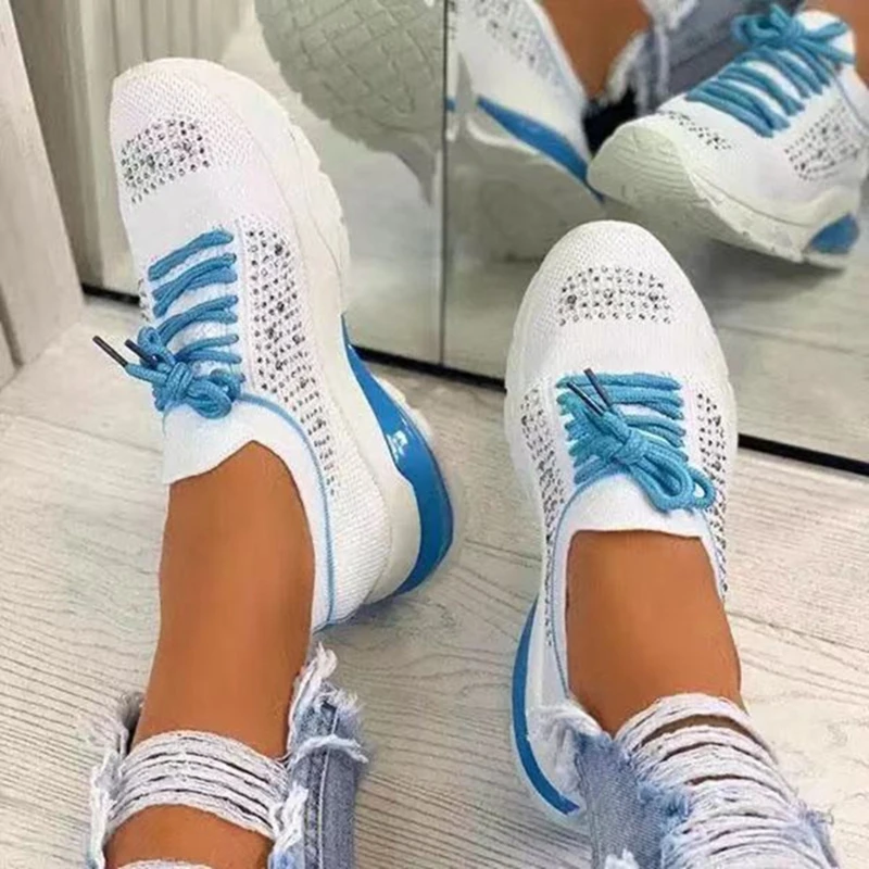 

Vulcanize Shoes Women Sneakers Breathable Casual Shoes Lady Girl Air Mesh Breathable Non-slip Shoes Lightweight Shoes Wholesale