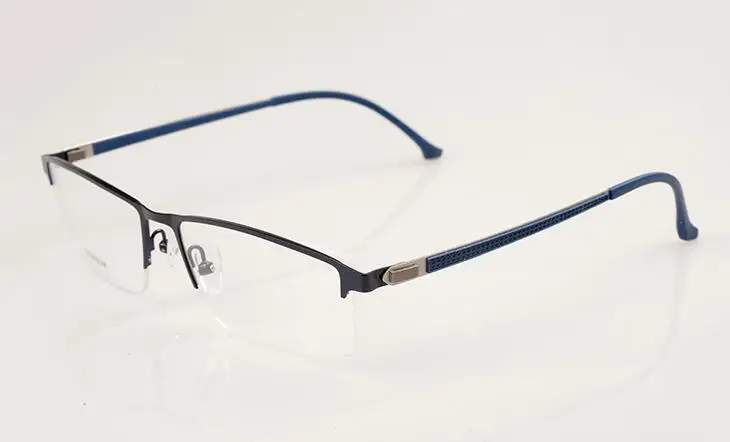 Blue Квадратные титановые очки с широкой оправой gafas, оптические очки для близорукости, большие оправа для очков для мужчин, компьютерные очки - Цвет оправы: Blue