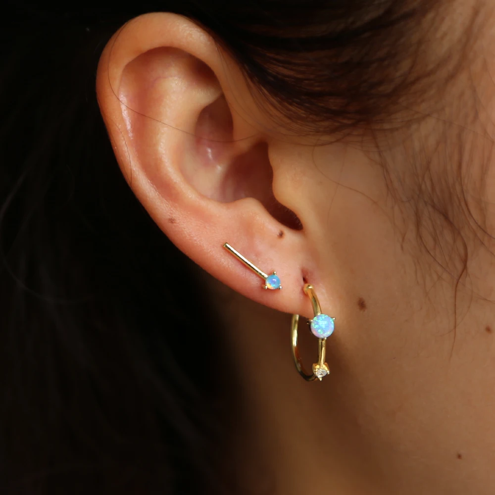 Женские серьги кольца из серебра 925 пробы с геометрическим